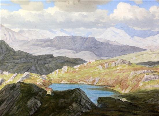 Charles Knight (1901-1990) Loch Naw, Invernesshire 21.5 x 29.5in.
